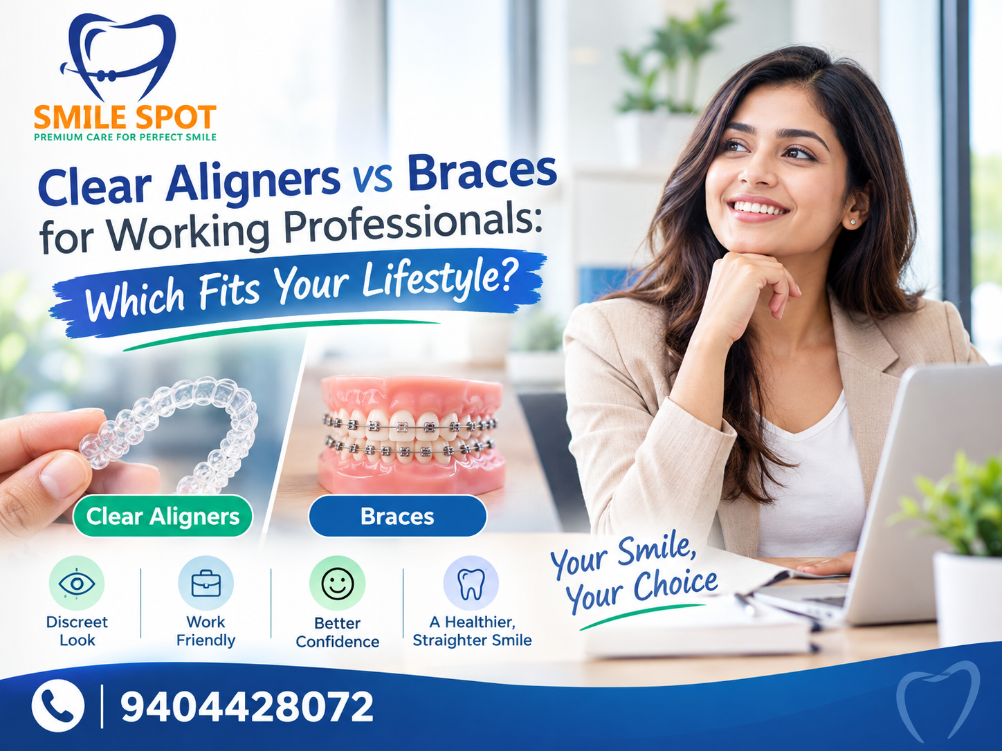 Clear Aligners vs Braces for Working Professionals: Which Fits Your Lifestyle?
